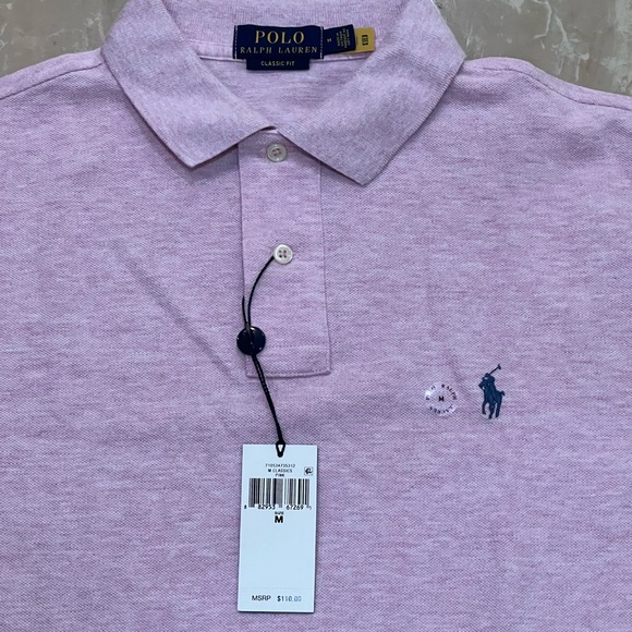 POLO RALPH LAUREN Men's Classic-Fit Mesh Polo Shirt - Pink - Picture 4 of 9